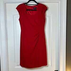 Tahari (Arthur & Levine) Classic Cocktail Dress. Sz 4 Red